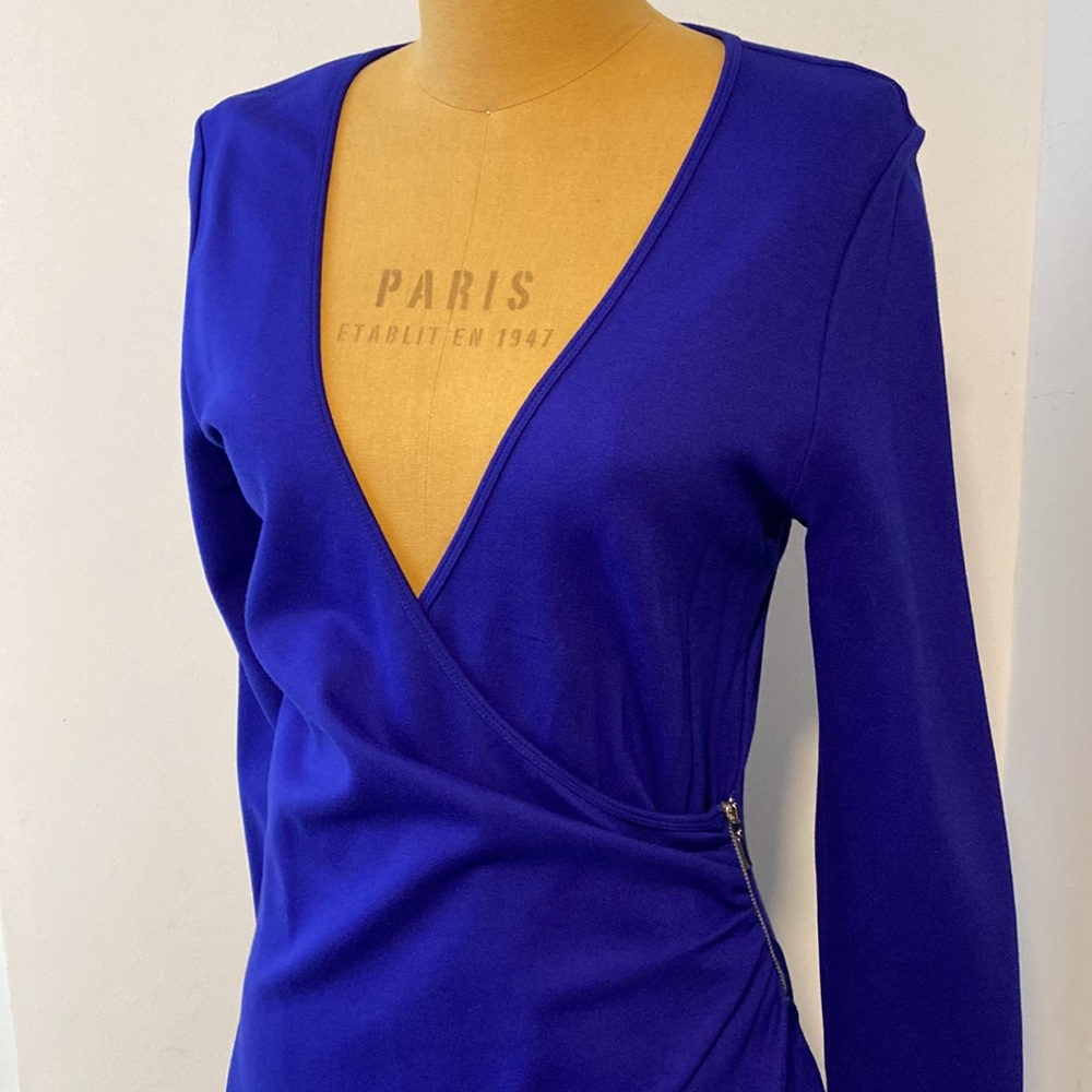 French Connection Body-con Faux Wrap Dress US10